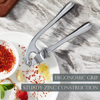 Kitessensu Premium Garlic Press, Garlic Mincer Set With Silicone Roller Peeler & Cleaning Brush
